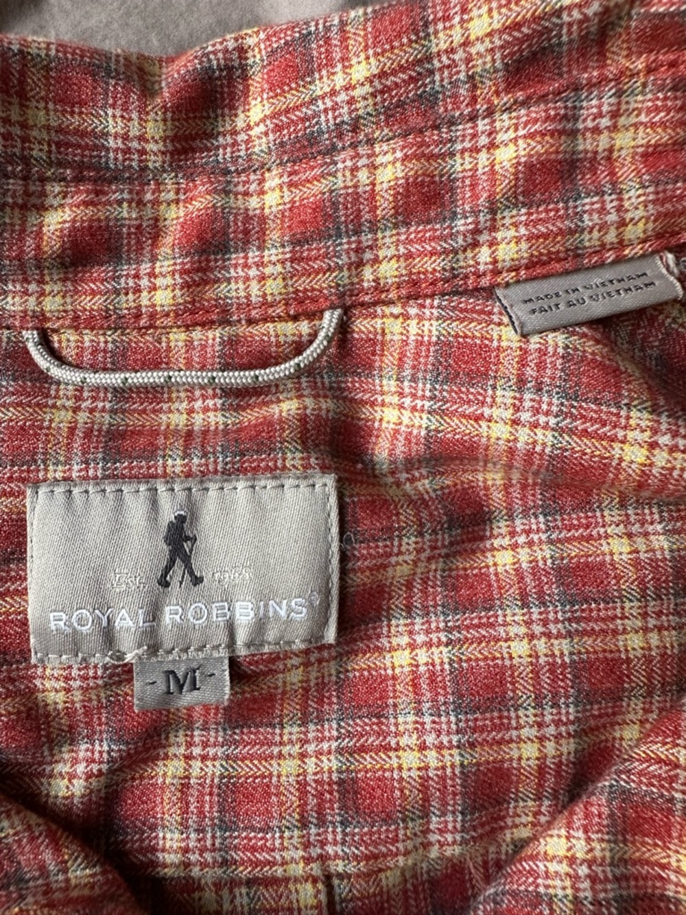 Royal Robbins Flannel Long Sleeve Plaid Snap Button Front Shirt Womens M Outdoor - Picture 3 of 10